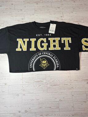 University of Central Florida Black & Gold Crop Top Tee
